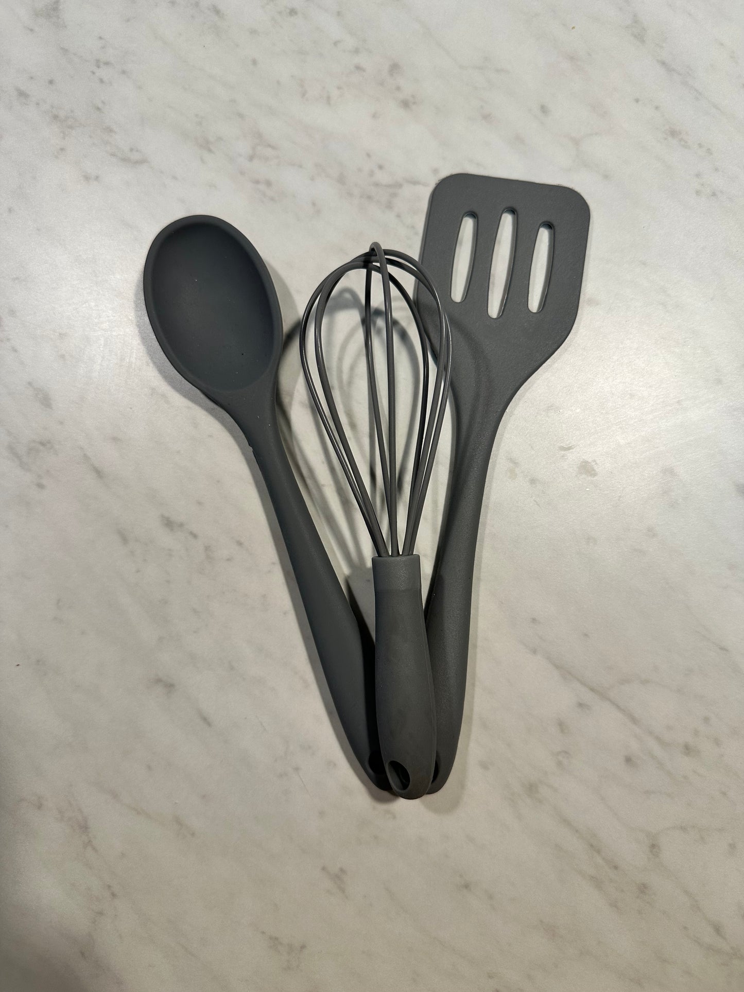 3 piece grey silicone kitchen set